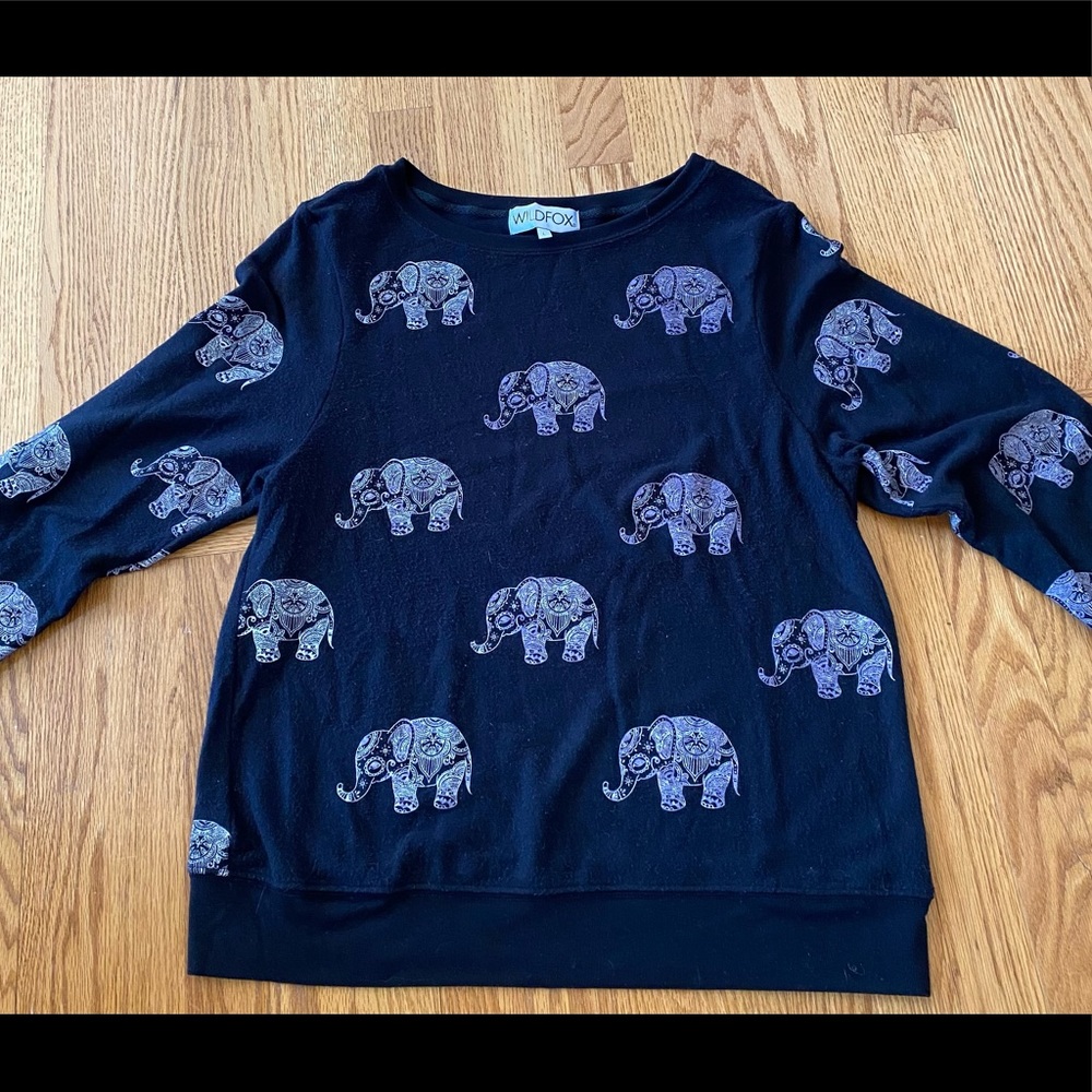 Wildfox elephant sweatshirt